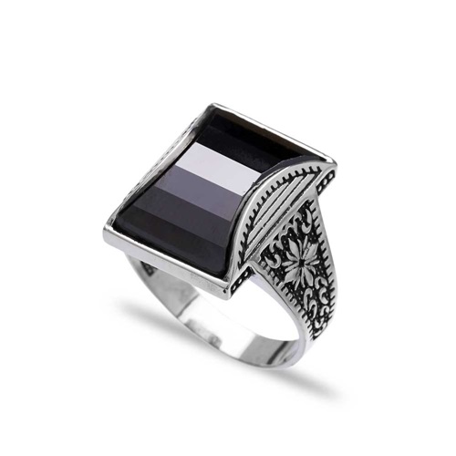 Onyx Authentic Men Ring Wholesale Handmade 925 Sterling Silver